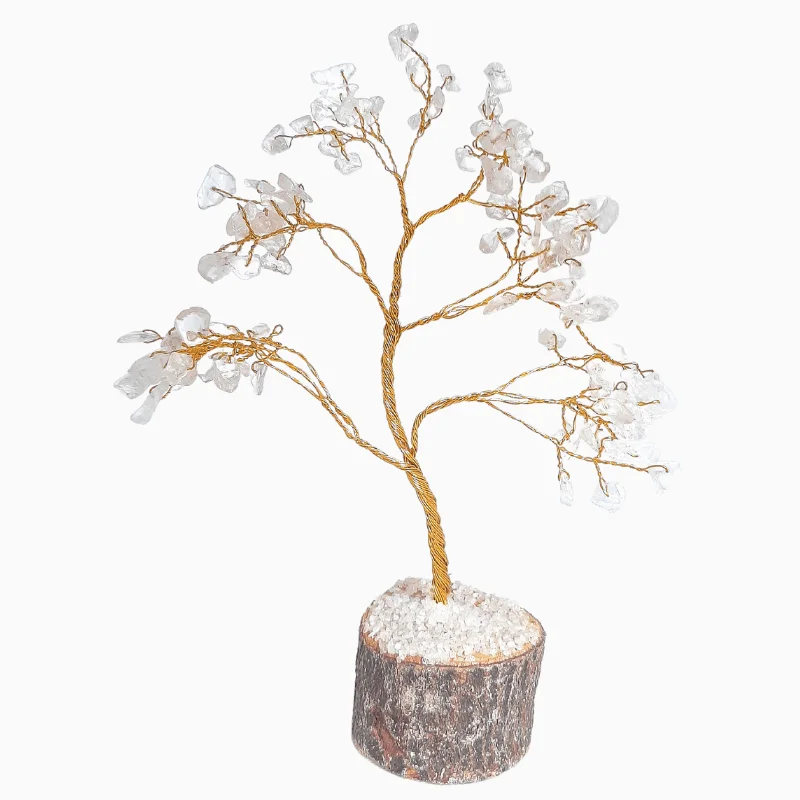 Natural Clear Quartz Crystal Tree useful for Good Luck, health, Vaastu & prosperity