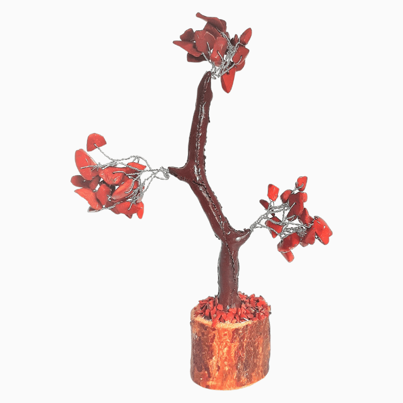 Natural Red Jasper Crystal Tree (60 Beads)