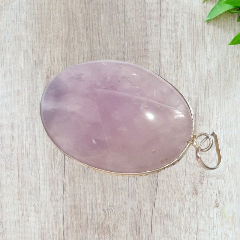 Amethyst Oval Pendant best for Protection, Mind Healing, Anxiety Relief