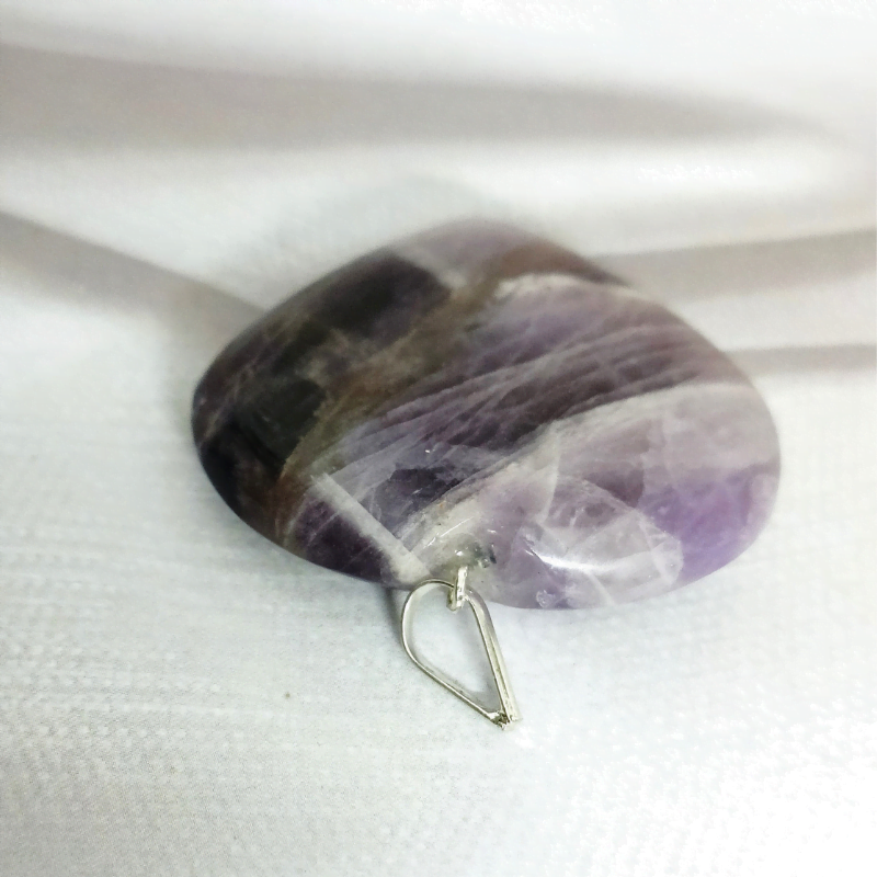 Amethyst Heart Pendant for Mind Healing, Protection