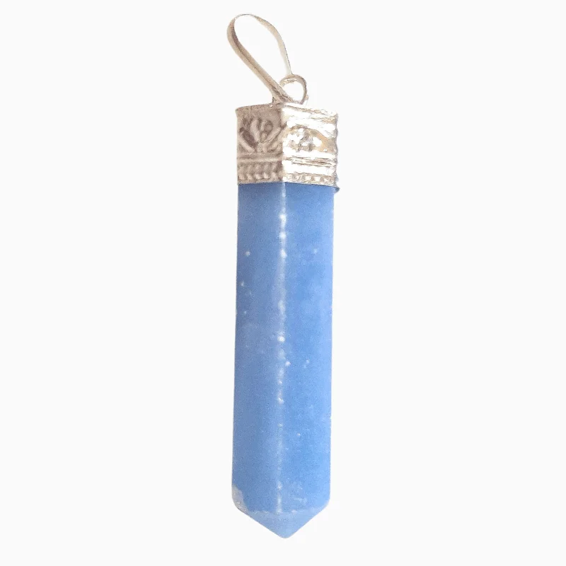 Angelite Pencil Pendant best for Angelic Connection, Spirituality