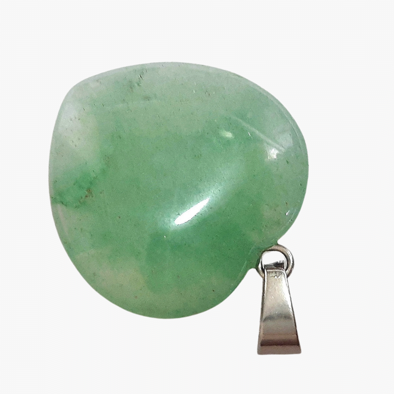 Green Jade Mini Heart Pendant believed to good luck