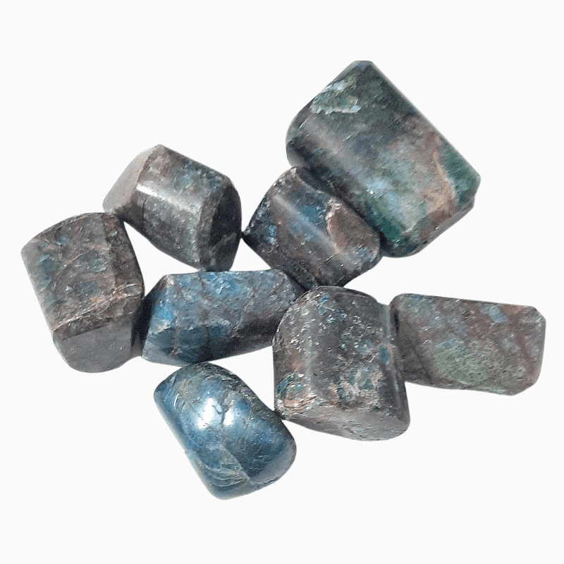 Blue Apatite tumble Stone used in manifestation, healing