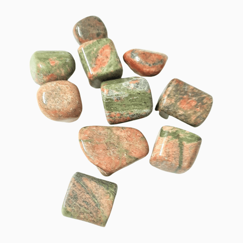 Unakite Tumble stone used in jewellery, healing stone & Transition, Compassion