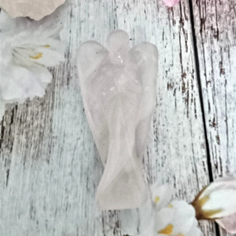 Clear Quartz Angel symbolic of angelic guidance & protection