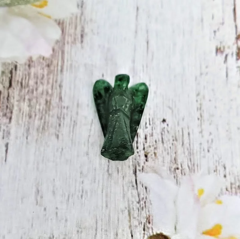 Green Aventurine Mini Angel useful for Vaastu, healing, Protection & Prosperity