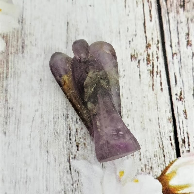 Amethyst Crystal Angel useful for health, good luck, love & protection