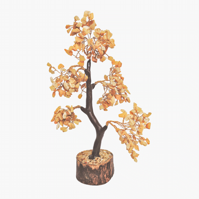 Indian Citrine Crystal Tree 300 beads for Success, Prosperity