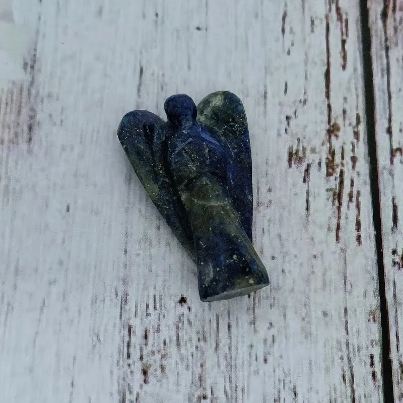 Lapis Lazuli Crystal Angel symbolize for calming & protection