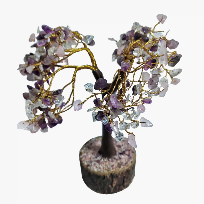 Natural Amethyst Crystal Tree 300 Beads useful for Mind Healing, Vaastu & Feng Shui