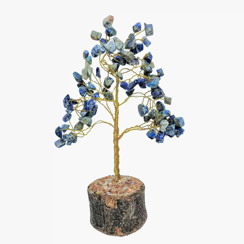 Natural Lapis Lazuli Crystal Tree 120 Beads useful for Vaastu, Wisdom, Intuition, Awareness