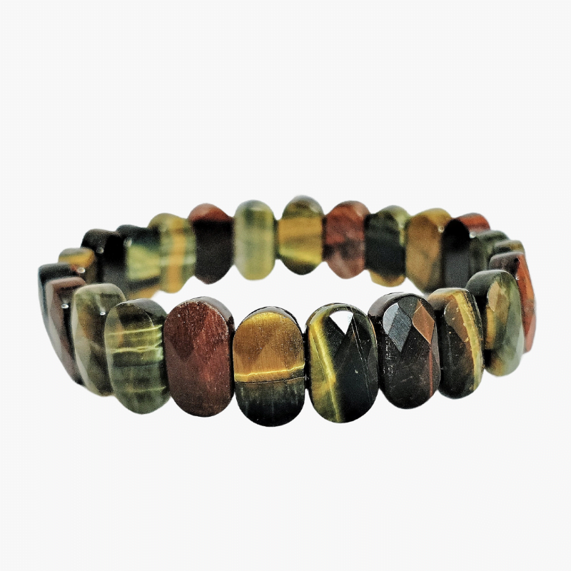 Mixed Tiger Eye Exotic Bracelet helpful for Success, Protection, Willpower, Prosperity & Action
