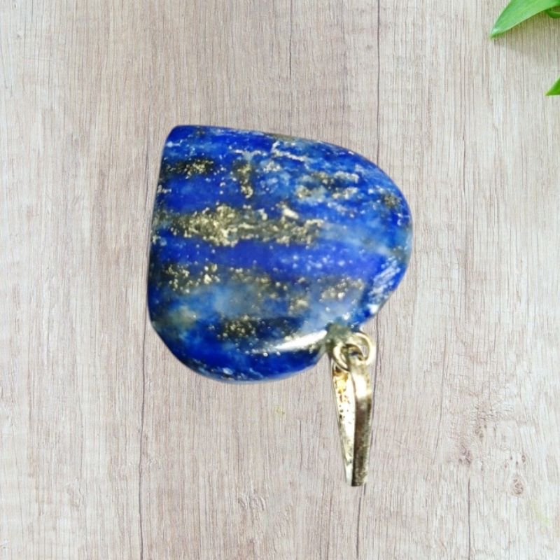 Lapis Lazuli Mini Heart Pendant for Communication, Awareness, Wisdom, Intuition