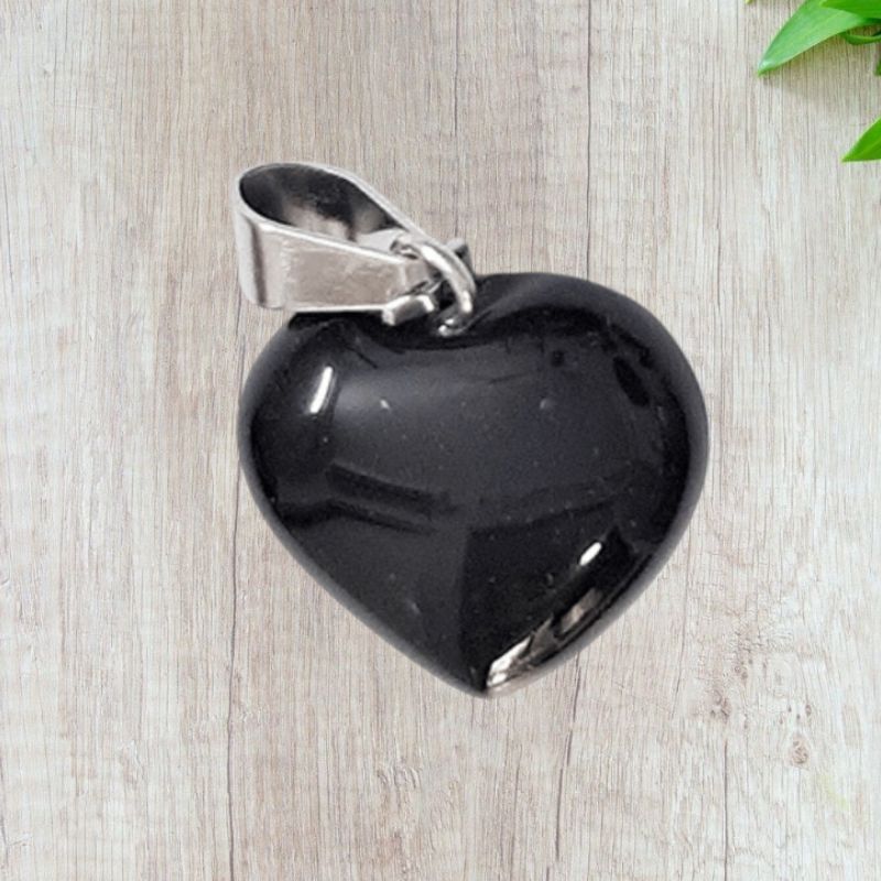 Obsidian Mini Heart Pendant used for Protection