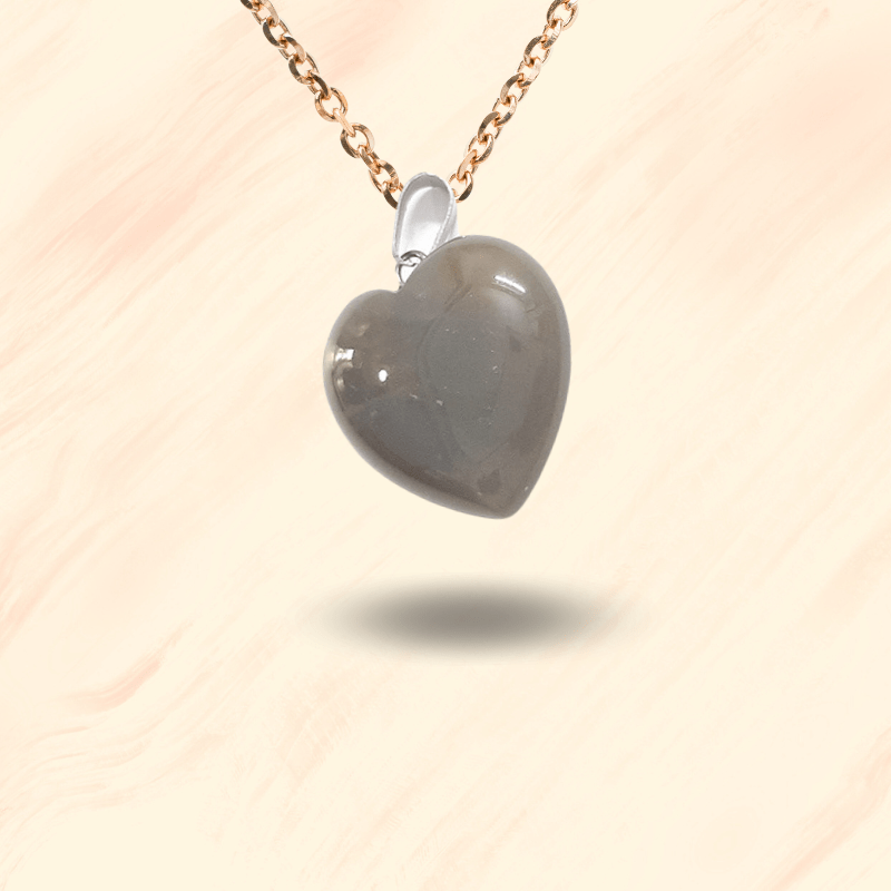 Labradorite Mini Heart Pendant for Intuition Psychic Protection