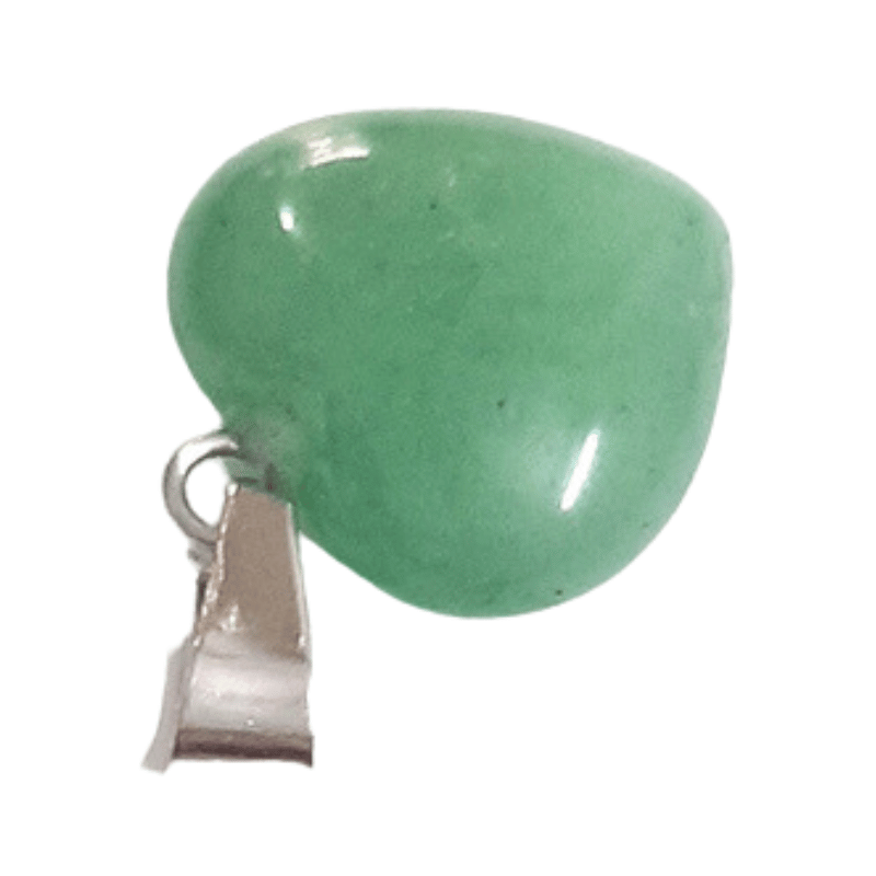 jade Mini Heart crystal Pendant used for Love and good luck