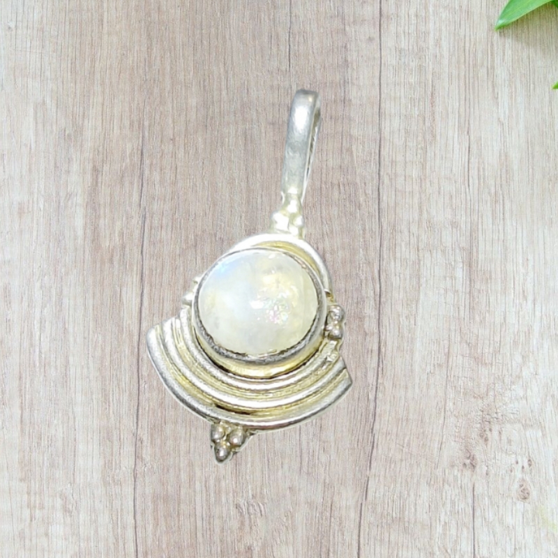 Moonstone Designer Silver Pendant