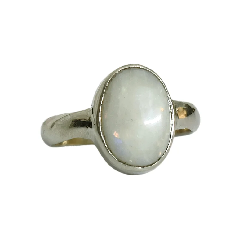 Fire Opal Silver Ring symbolize for luck, abundance, creativity & passion