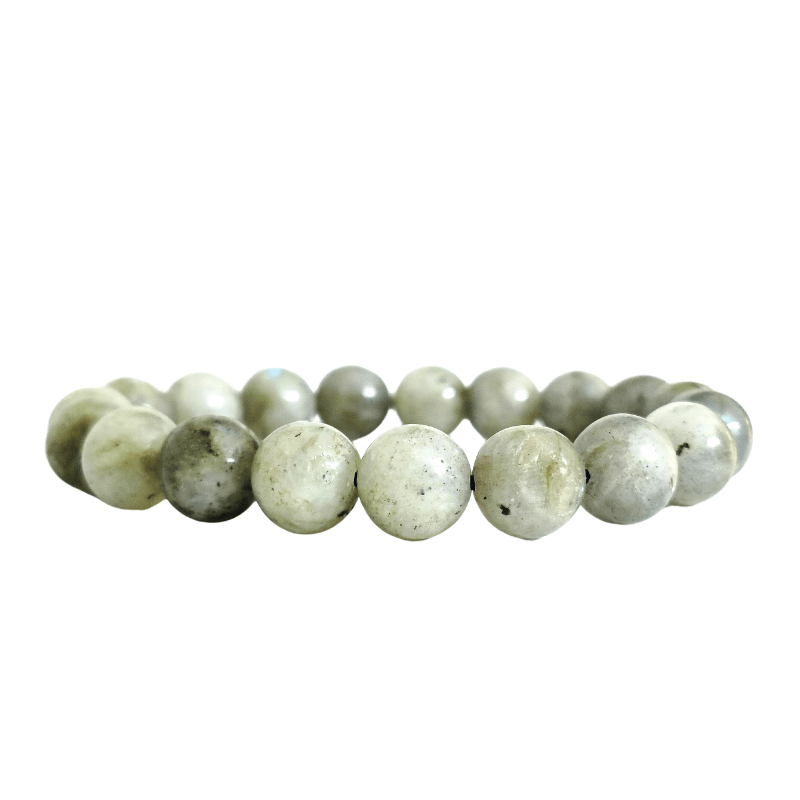 Labradorite 10MM Round bead bracelet symbolize for Protection, Evil Eye