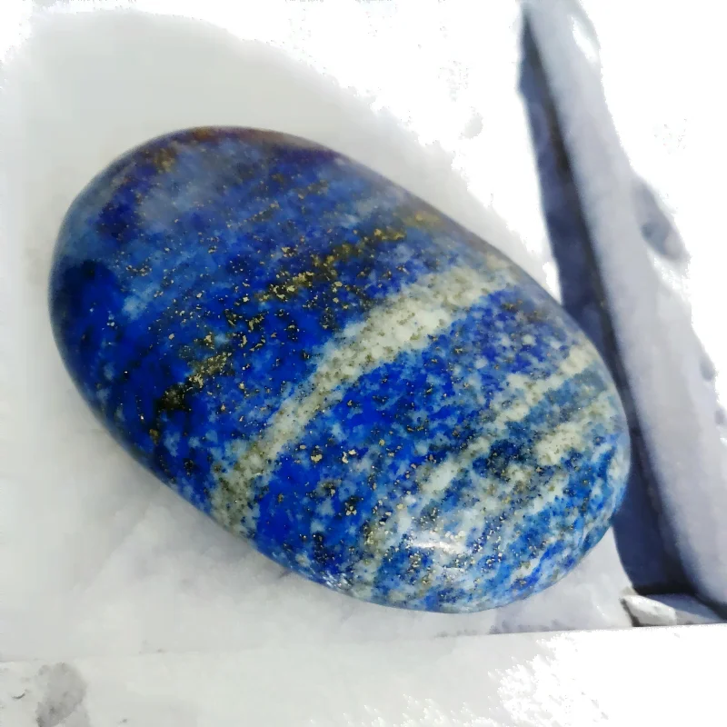 Lapis Lazuli Palm Stone for Wisdom, Intution, Awareness, Communication