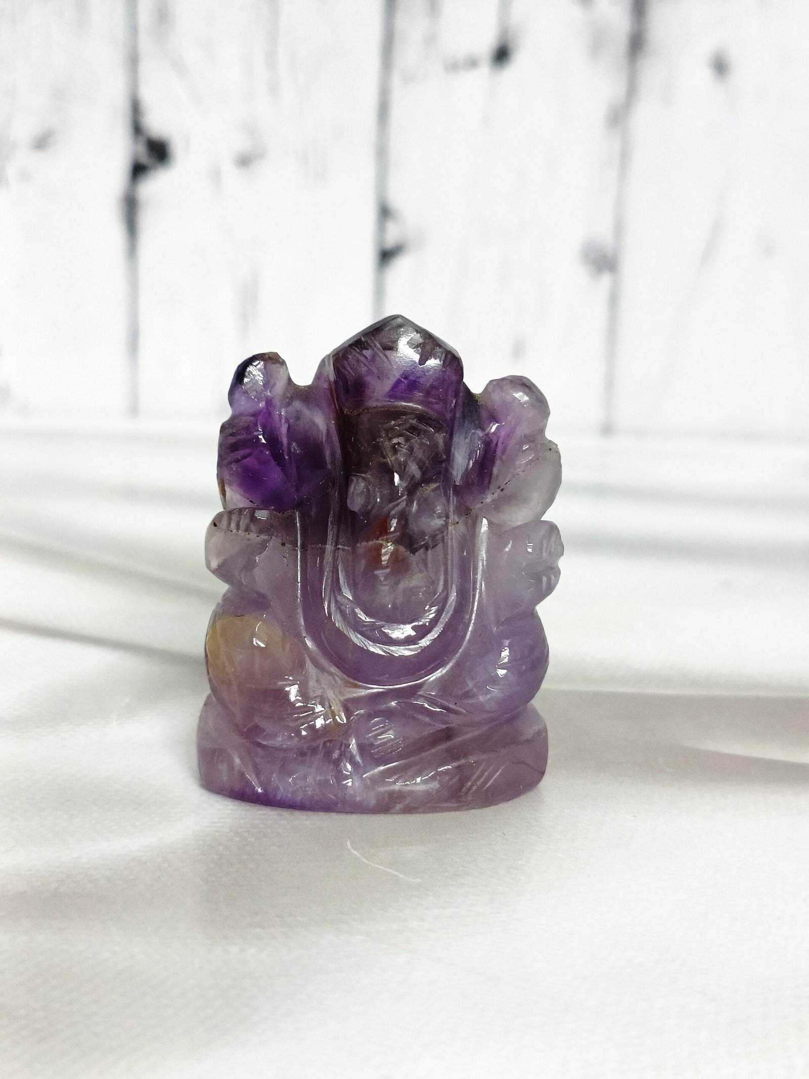 Amethyst Ganesha Figurine -2 Inches for Mind Healing,Calming, Positive Thinking