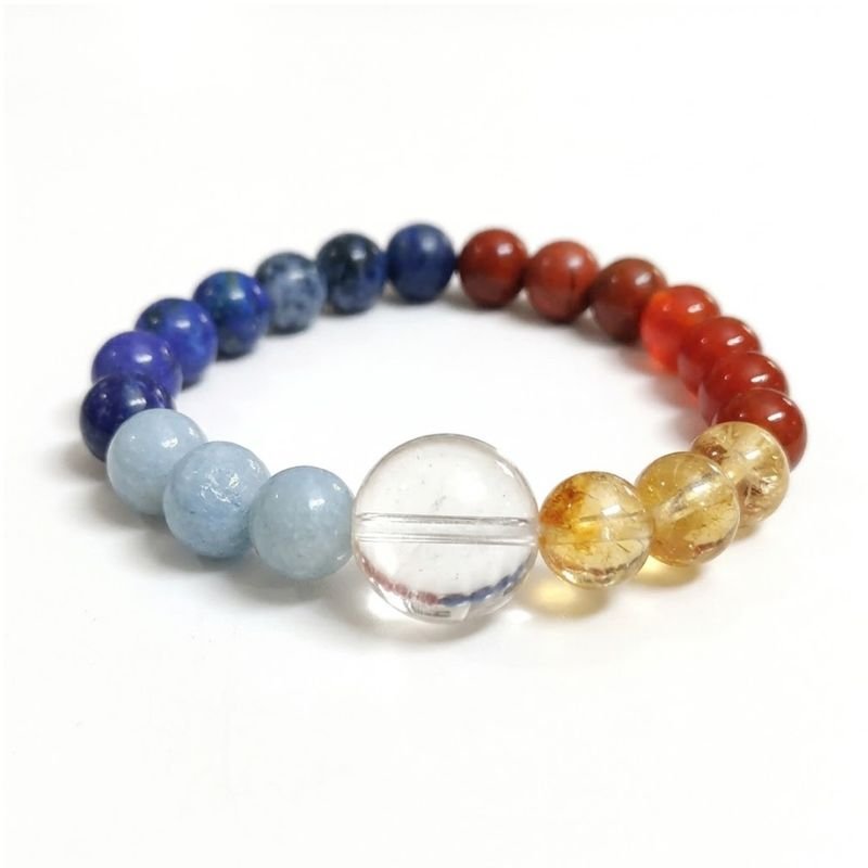 7 Chakra 8MM Tumble Stone Bracelet