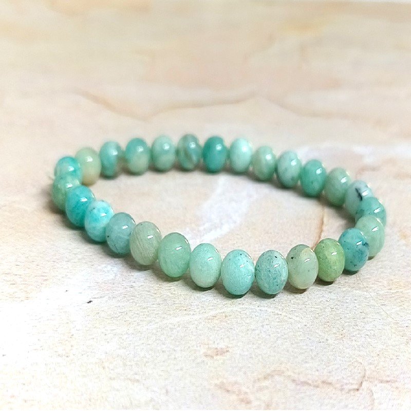 Amazonite 6mm Round bead bracelet for Harmony, Peace, calming