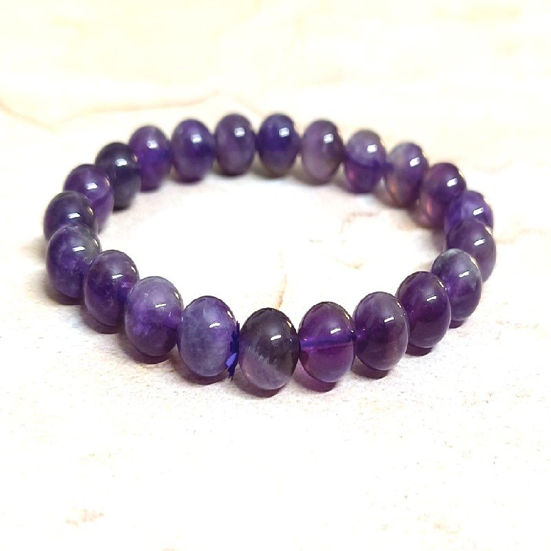 Amethyst 8MM Round Bead Bracelet for Mind Healing, Focus, Concentration, Dispel Negativity, protection