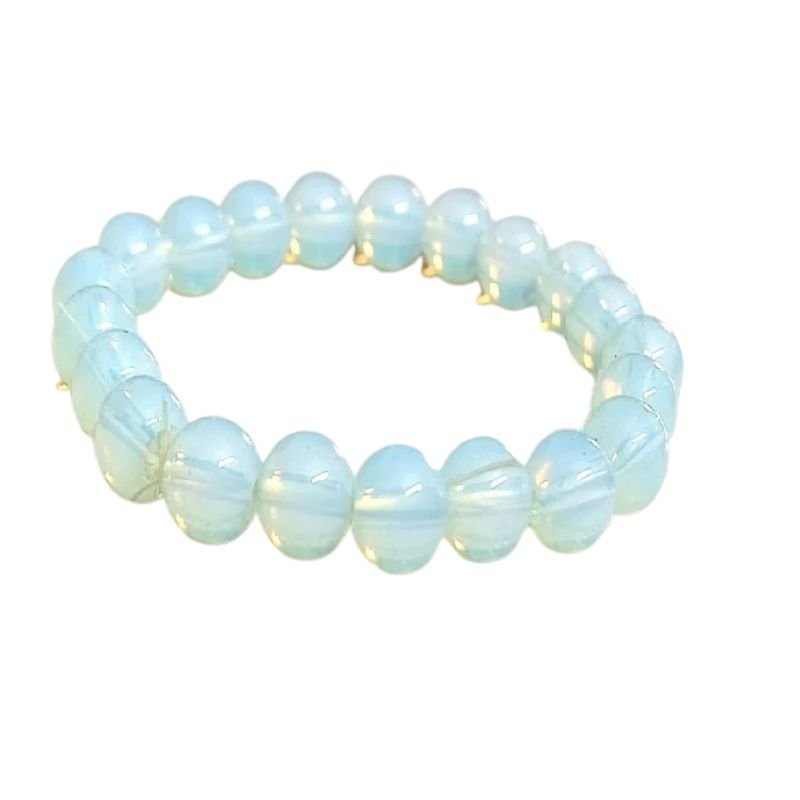Opalite Faceted Bead Bracelet for self expression and emotional balance
