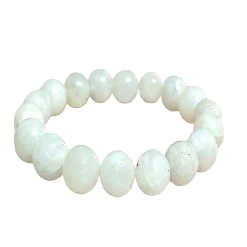 Selenite 10MM Round Bead Bracelet for Aura Cleansing