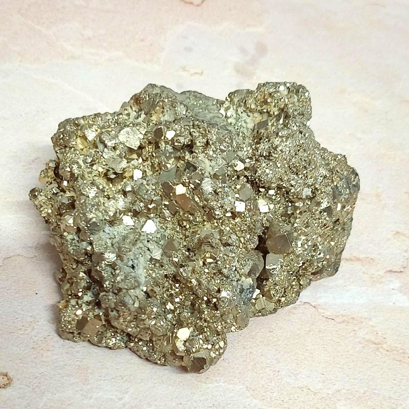 Raw Peru Pyrite Stone for Prosperity, Success, Good Health