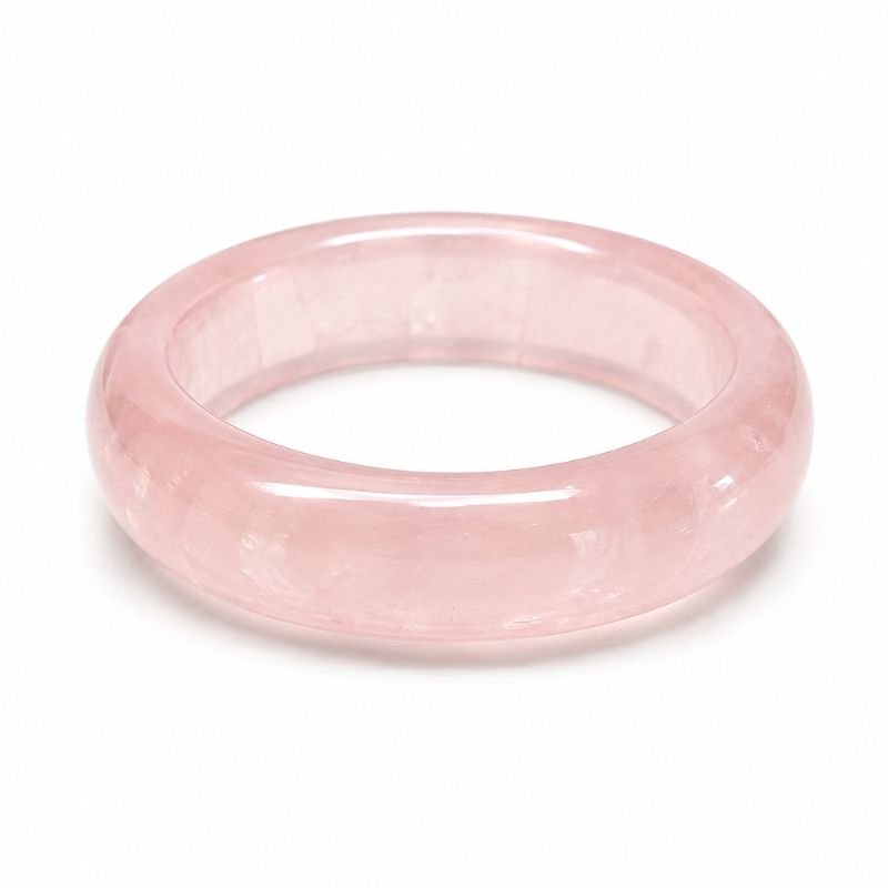 Rose Quartz Band Ring for love, harmony, friendship