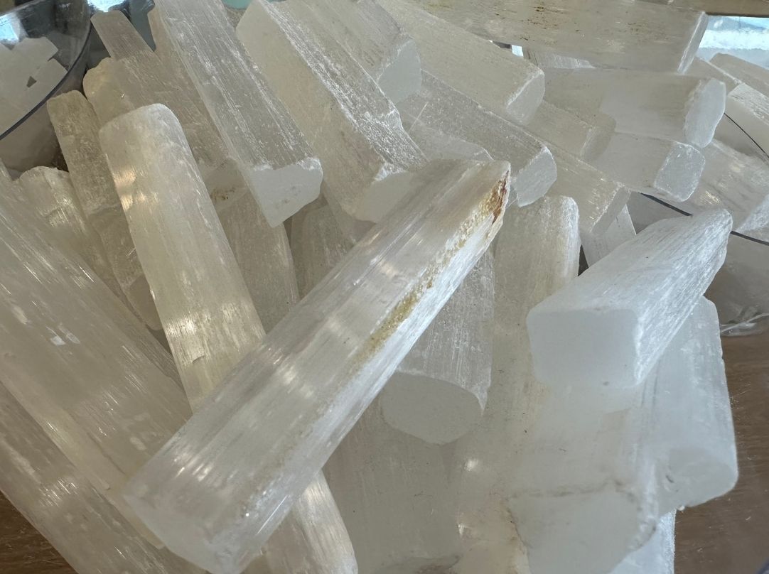 Selenite wands