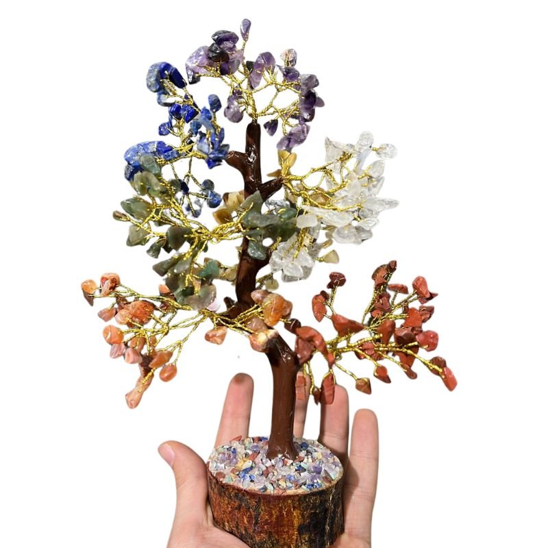 7 chakra Tree in- 300 beads for healing and balance