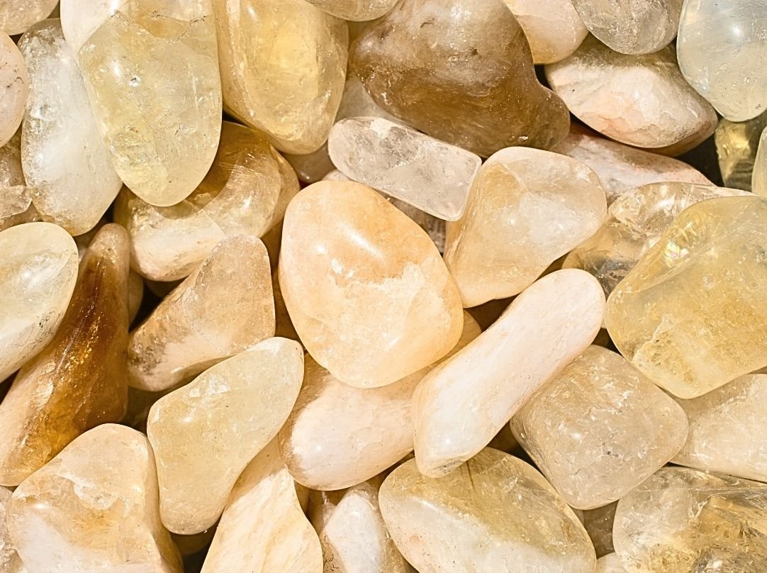 Citrine tumble stone