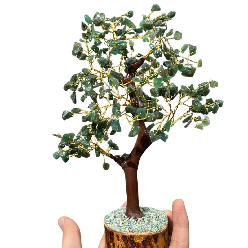 Green Jade Tree- 300 beads for healing and prosperity