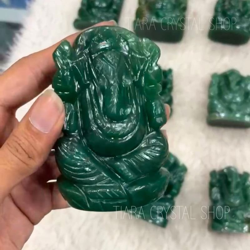 Jade Ganesha Idol