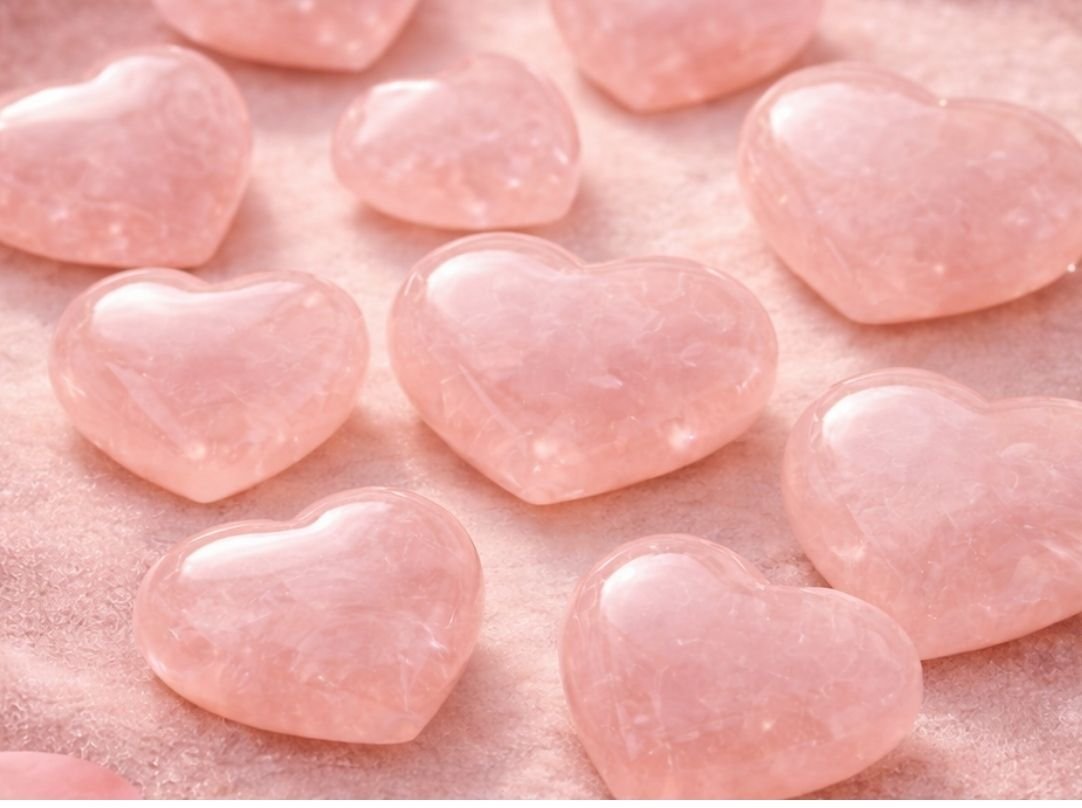 Rose Quartz Hearts