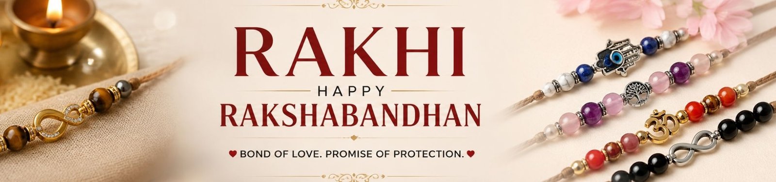 Crystal Rakhis for Rakshabandhan