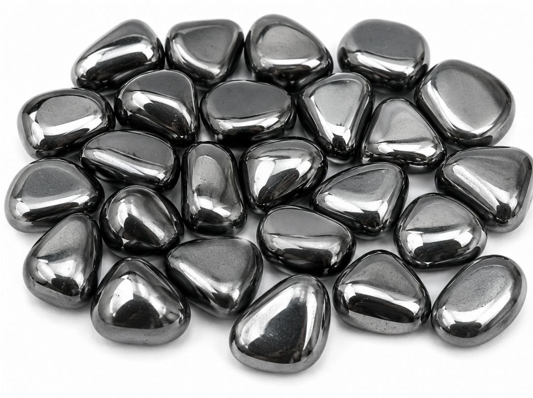 hematite tumble stones