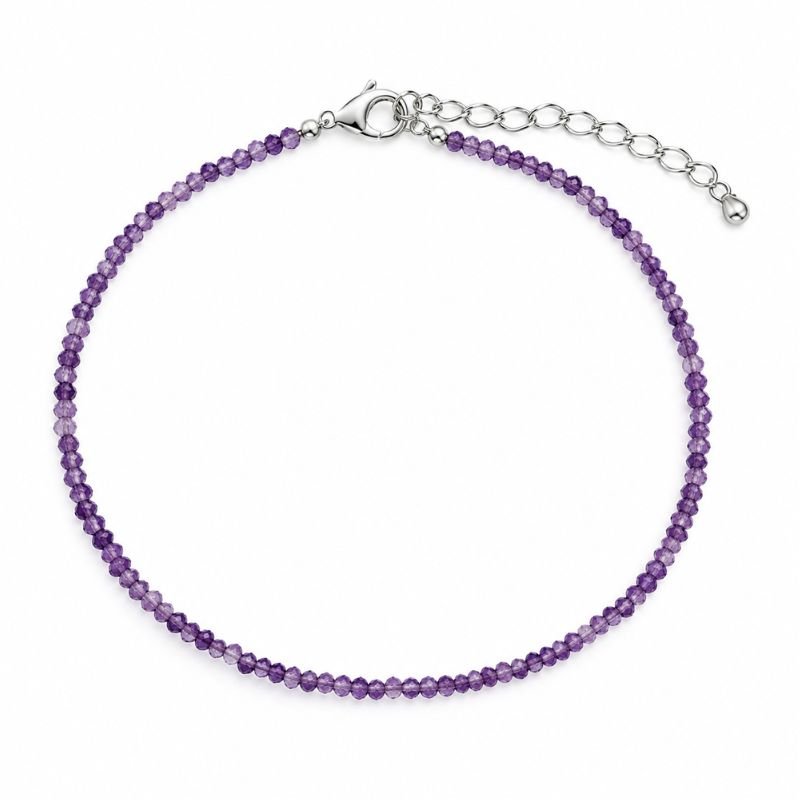 Natural Amethyst Crystal Anklet