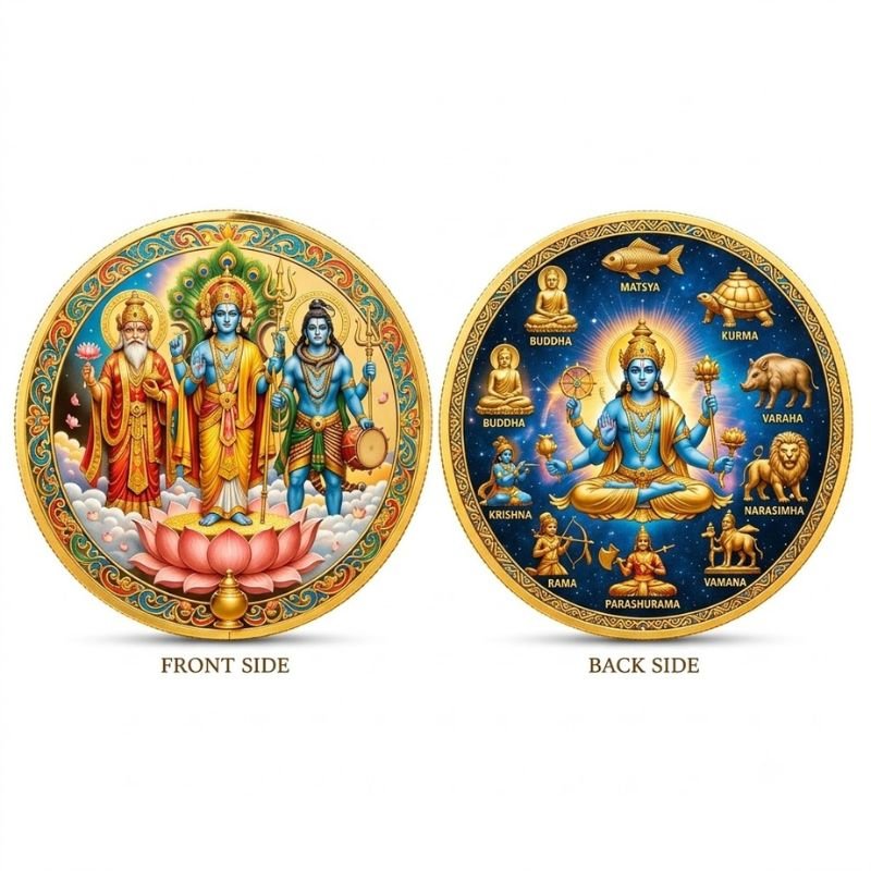 Brahma Vishnu Mahesh Coin