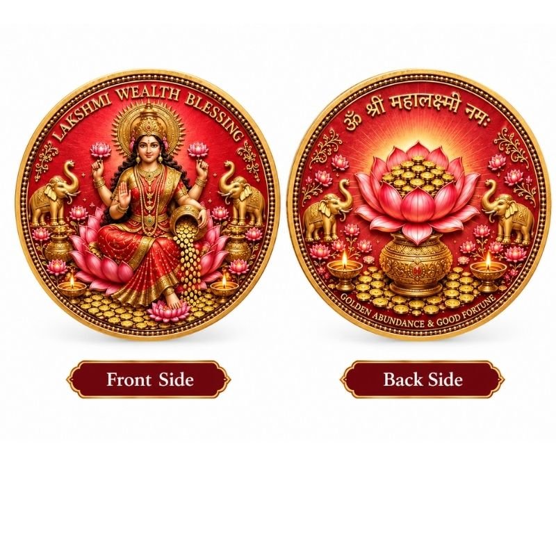 Goddess Lakshmi coin for prosperity