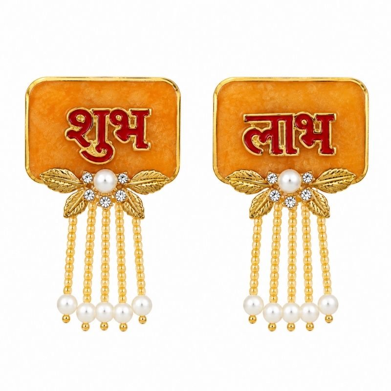 Mini Shubh Labh with Pearl Tassels